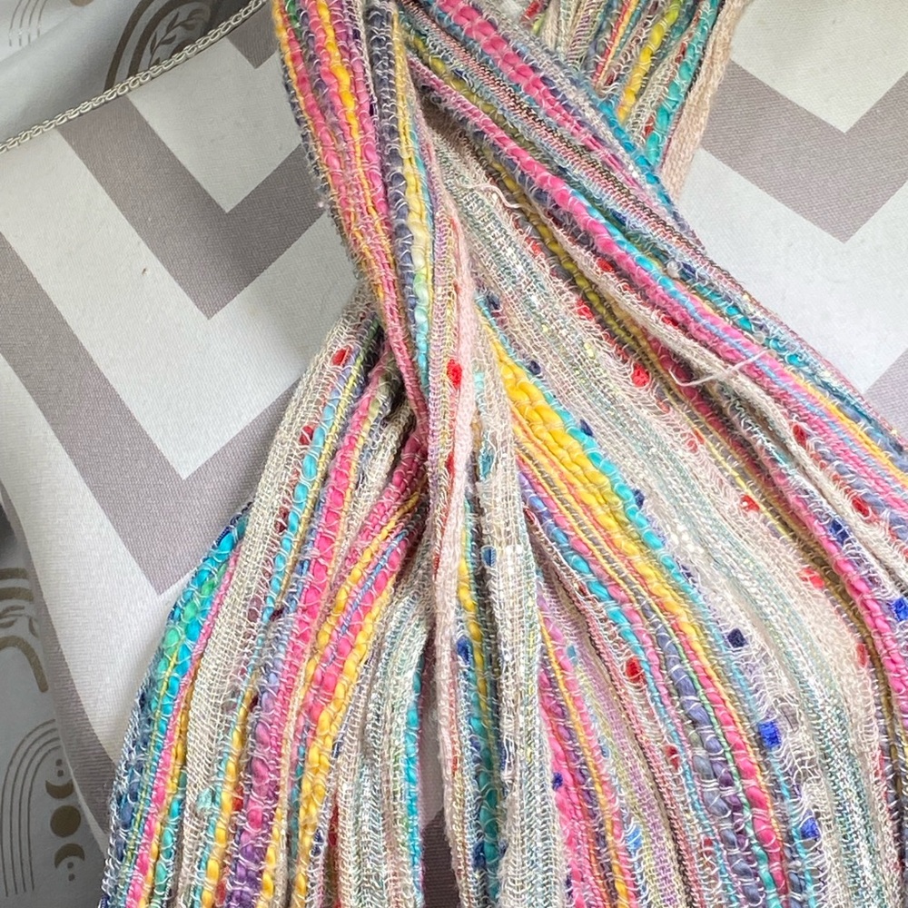 Multicolor Fringe Scarf - Picture 3 of 5